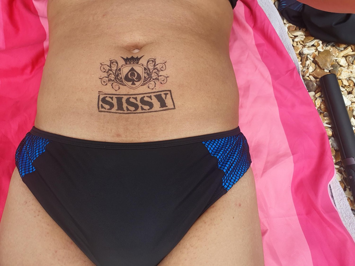 Sissy Task - Sissy Jamie going to the beach in a bikini to get sissy tan lines #JG0o2mxX